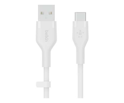 Kabel USB Belkin USB-A - USB-C Silicone 2m White
